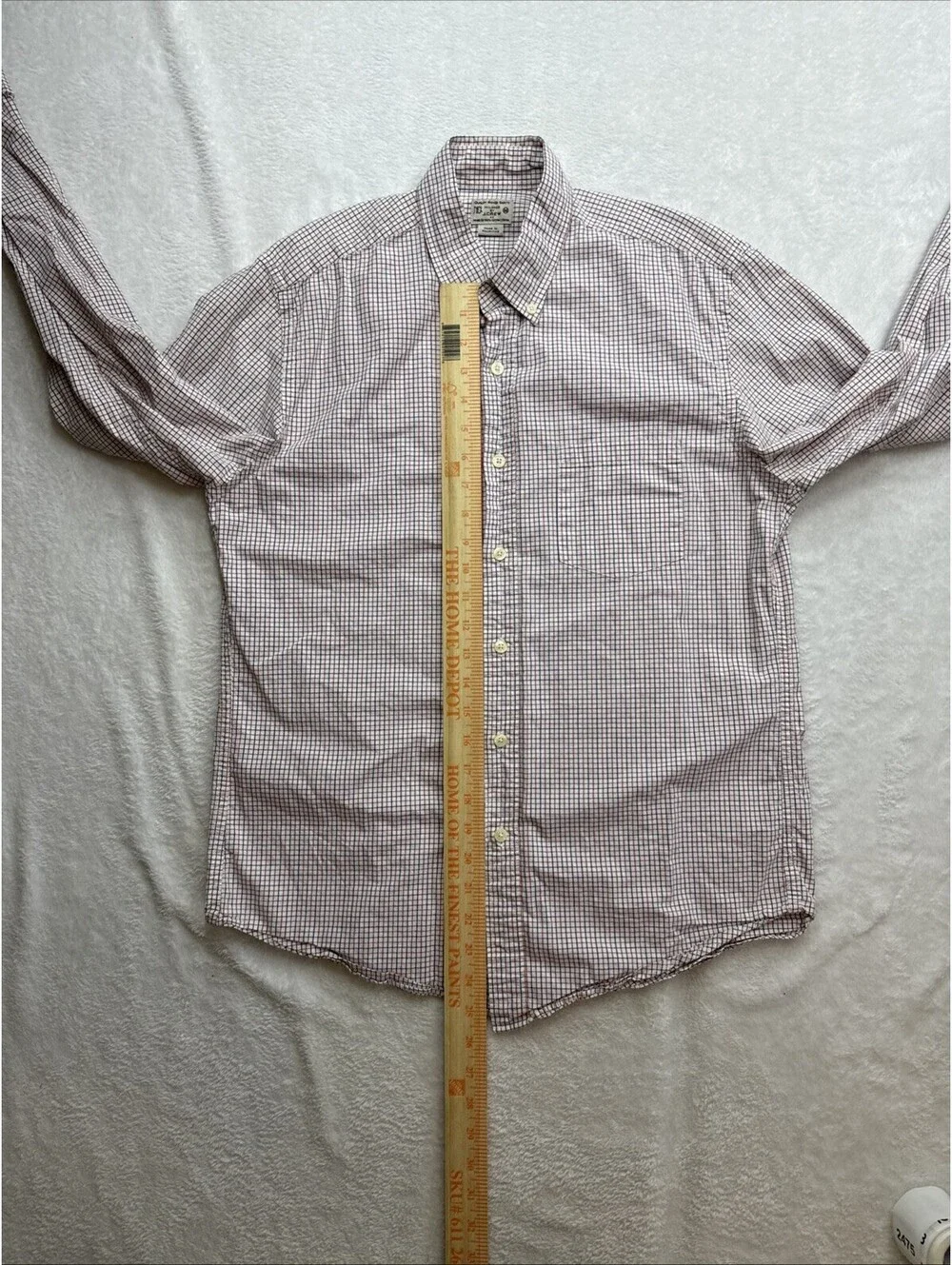 Tailored By J. Crew Men’s Long Sleeve Button-Down Shirt Summer Plaid Medium